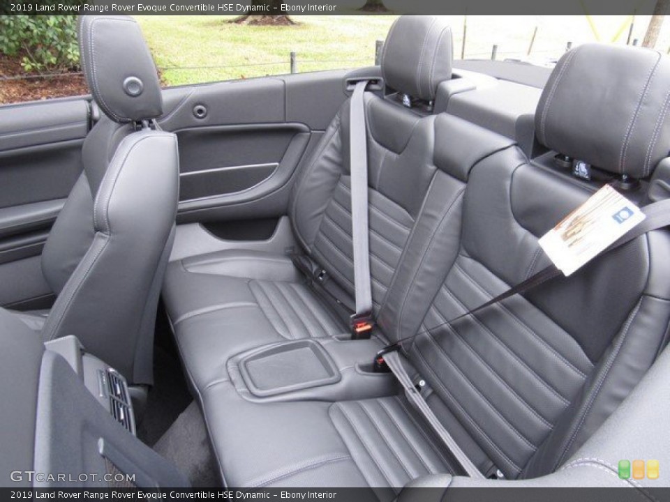 Ebony Interior Rear Seat for the 2019 Land Rover Range Rover Evoque Convertible HSE Dynamic #131088211