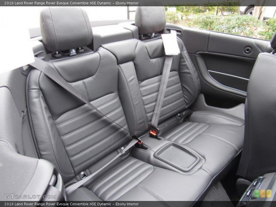 Ebony Interior Rear Seat for the 2019 Land Rover Range Rover Evoque Convertible HSE Dynamic #131088250
