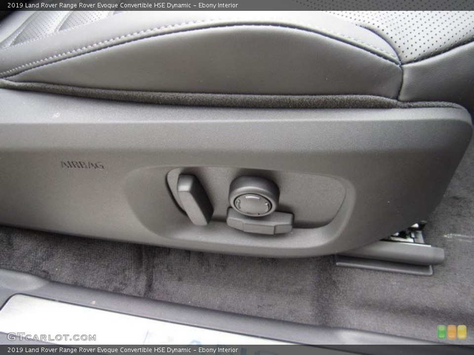 Ebony Interior Controls for the 2019 Land Rover Range Rover Evoque Convertible HSE Dynamic #131088271