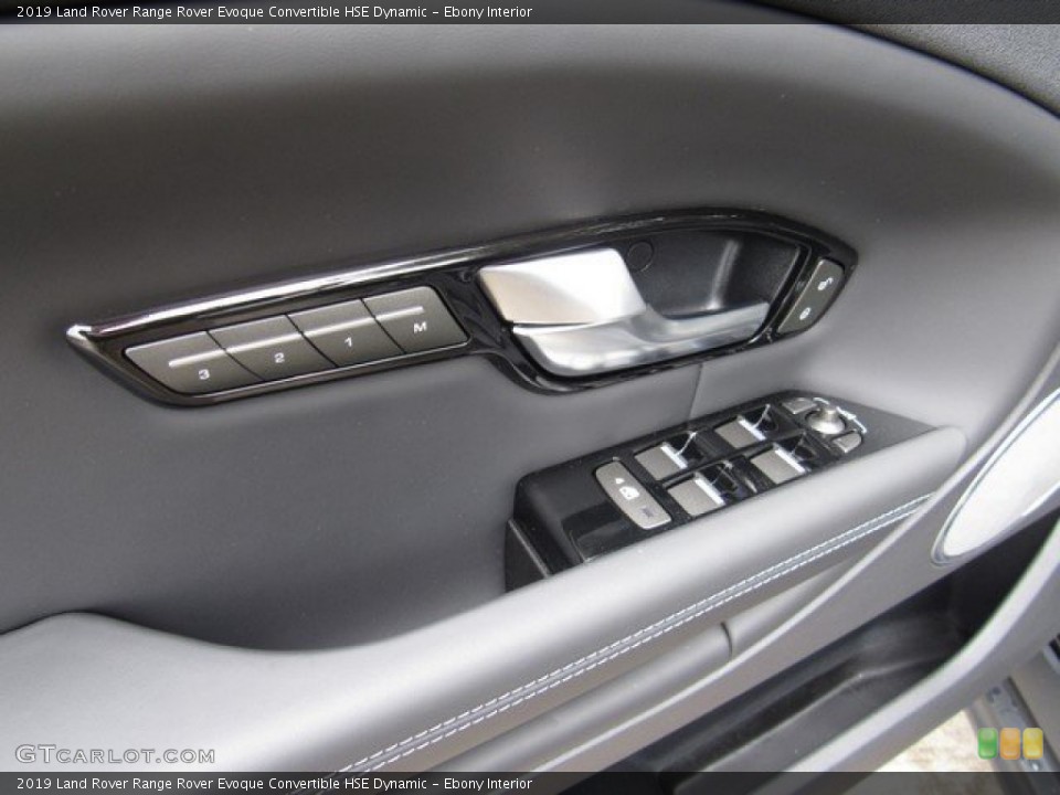 Ebony Interior Controls for the 2019 Land Rover Range Rover Evoque Convertible HSE Dynamic #131088322