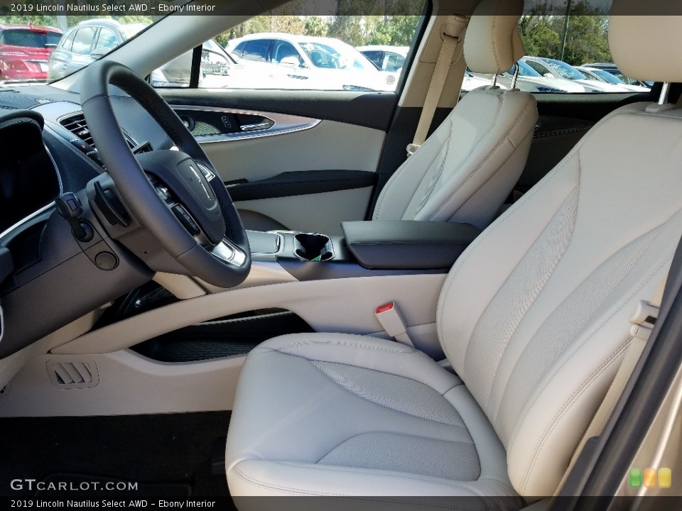 Ebony Interior Front Seat for the 2019 Lincoln Nautilus Select AWD #131104954