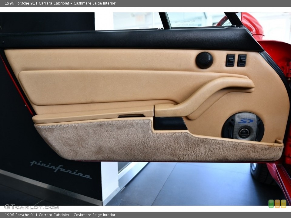 Cashmere Beige Interior Door Panel for the 1996 Porsche 911 Carrera Cabriolet #131105113