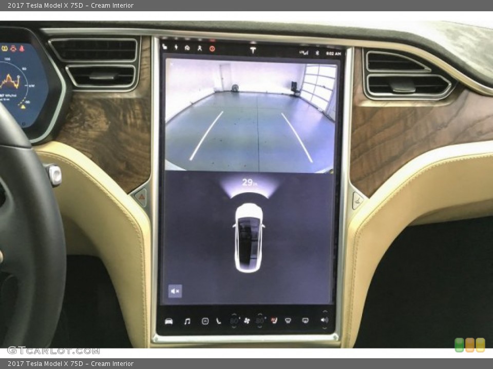 Cream Interior Controls for the 2017 Tesla Model X 75D #131108281