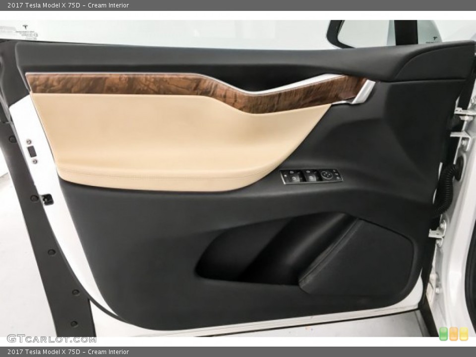 Cream Interior Door Panel for the 2017 Tesla Model X 75D #131108300