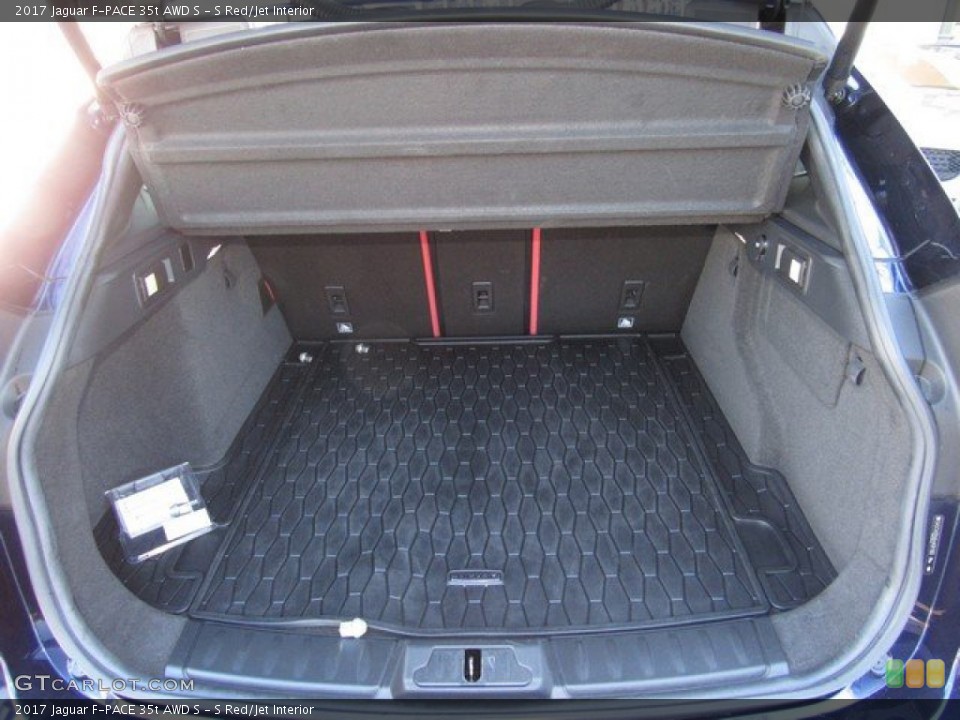 S Red/Jet Interior Trunk for the 2017 Jaguar F-PACE 35t AWD S #131108695