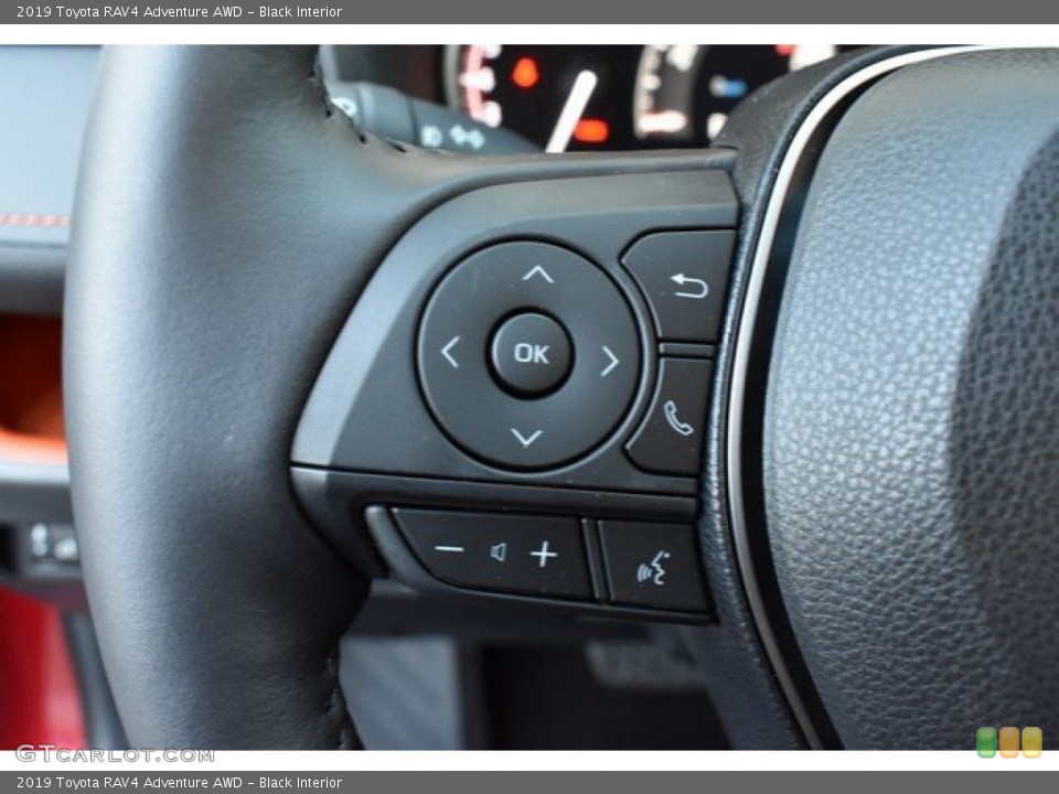 Black Interior Steering Wheel for the 2019 Toyota RAV4 Adventure AWD #131110206
