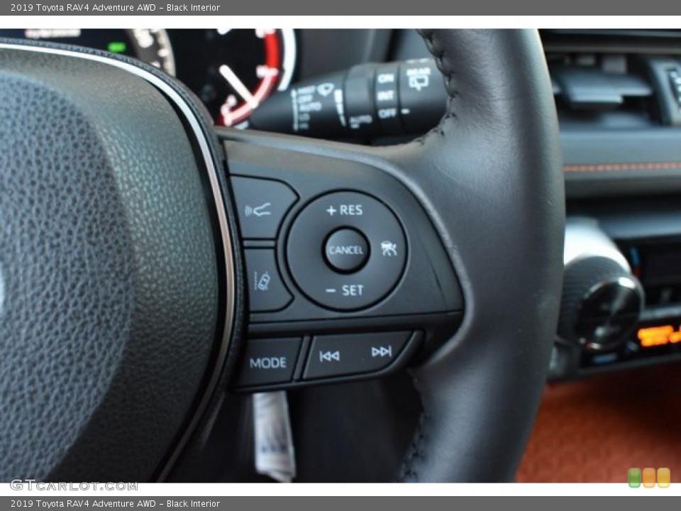 Black Interior Steering Wheel for the 2019 Toyota RAV4 Adventure AWD #131110218