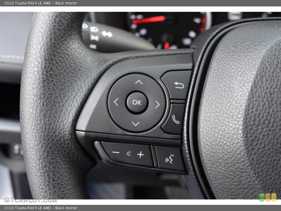 Black Interior Steering Wheel for the 2019 Toyota RAV4 LE AWD #131115003