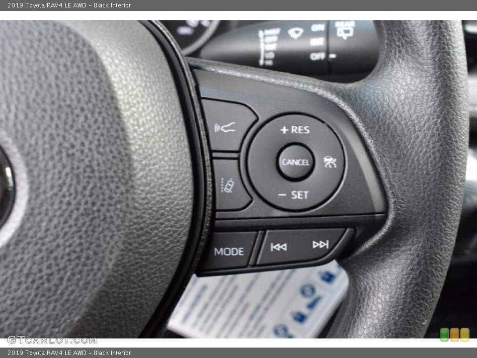Black Interior Steering Wheel for the 2019 Toyota RAV4 LE AWD #131115021
