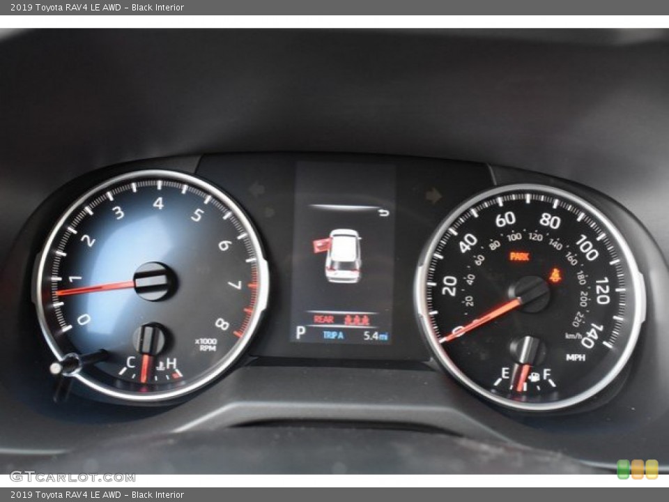 Black Interior Gauges for the 2019 Toyota RAV4 LE AWD #131115033