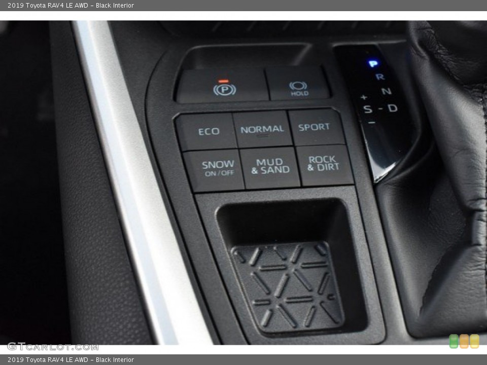 Black Interior Controls for the 2019 Toyota RAV4 LE AWD #131115048