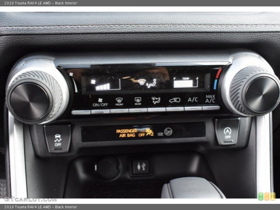 Black Interior Controls for the 2019 Toyota RAV4 LE AWD #131115068
