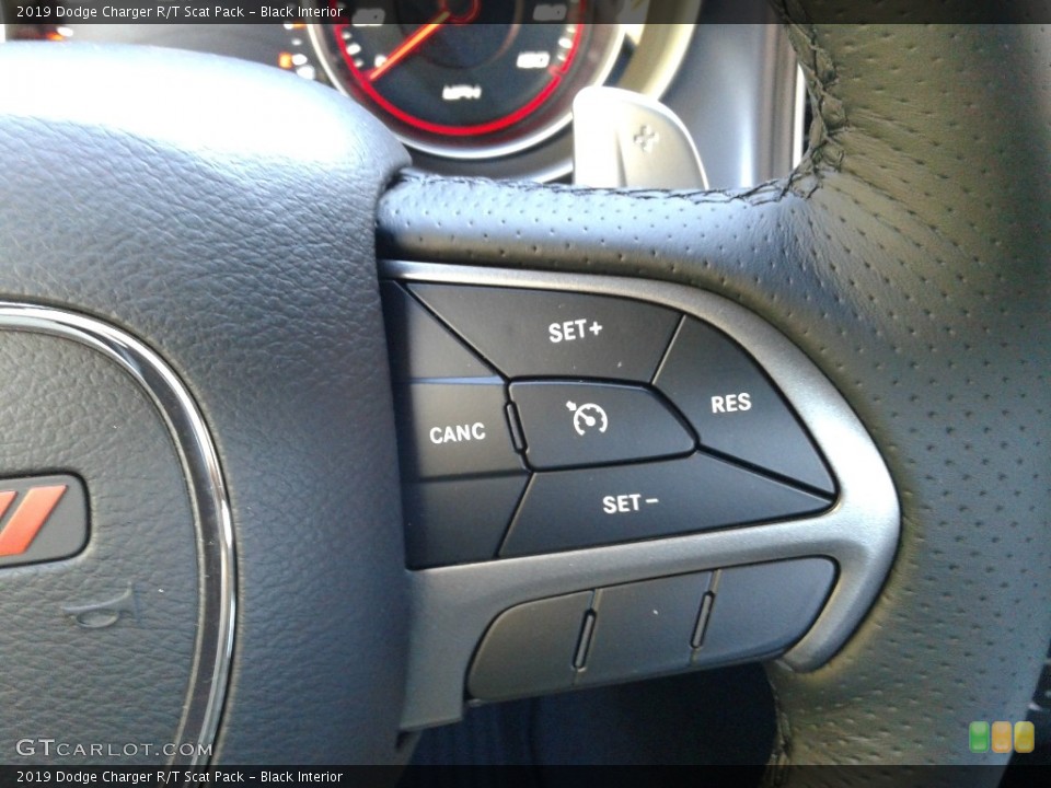Black Interior Steering Wheel for the 2019 Dodge Charger R/T Scat Pack #131118732