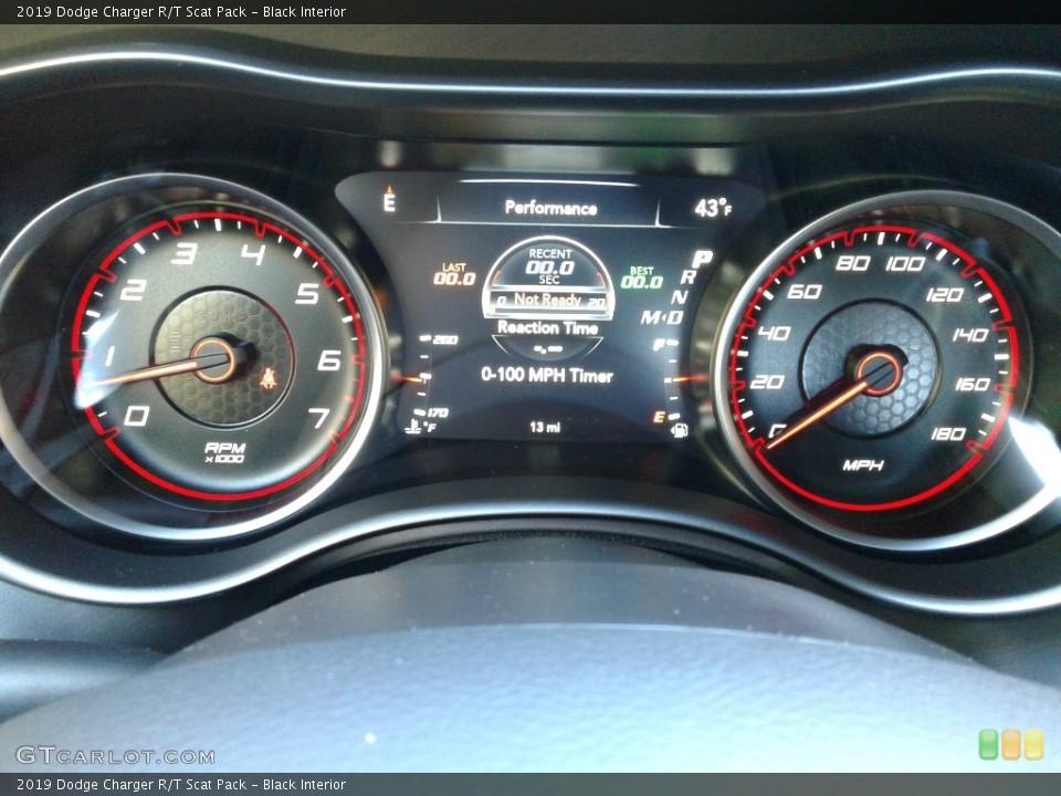 Black Interior Gauges for the 2019 Dodge Charger R/T Scat Pack #131118762