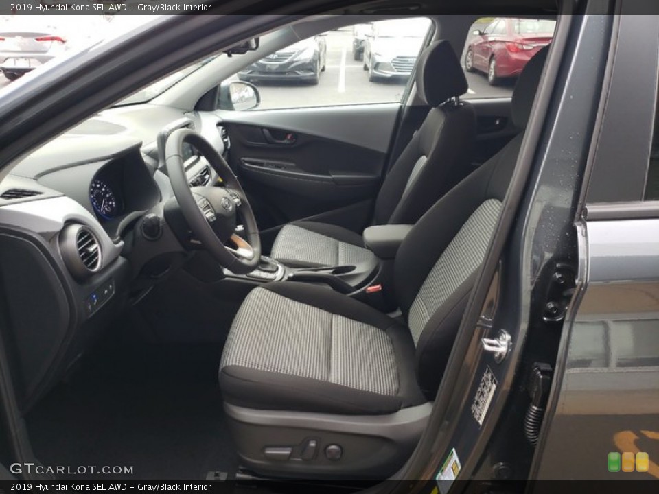 Gray/Black Interior Front Seat for the 2019 Hyundai Kona SEL AWD #131126996