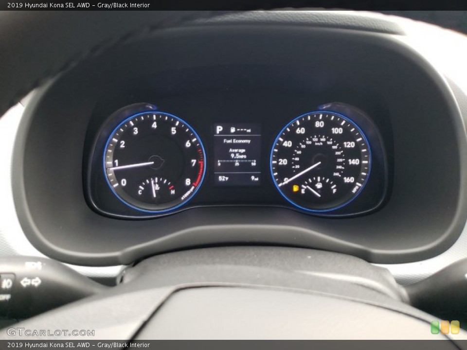 Gray/Black Interior Gauges for the 2019 Hyundai Kona SEL AWD #131127086