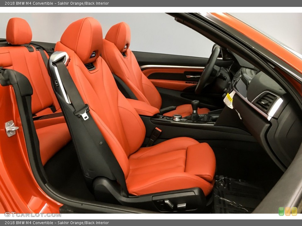 Sakhir Orange/Black Interior Photo for the 2018 BMW M4 Convertible #131127356
