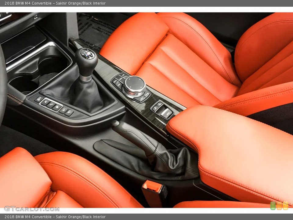 Sakhir Orange/Black Interior Transmission for the 2018 BMW M4 Convertible #131127467