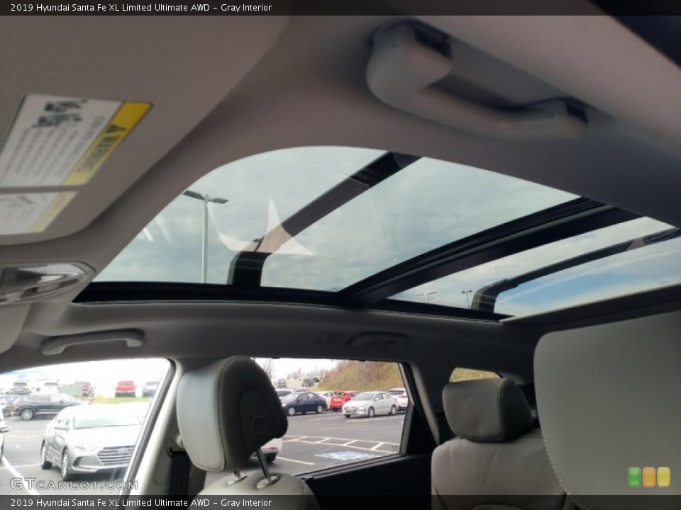 Gray Interior Sunroof for the 2019 Hyundai Santa Fe XL Limited Ultimate AWD #131128379