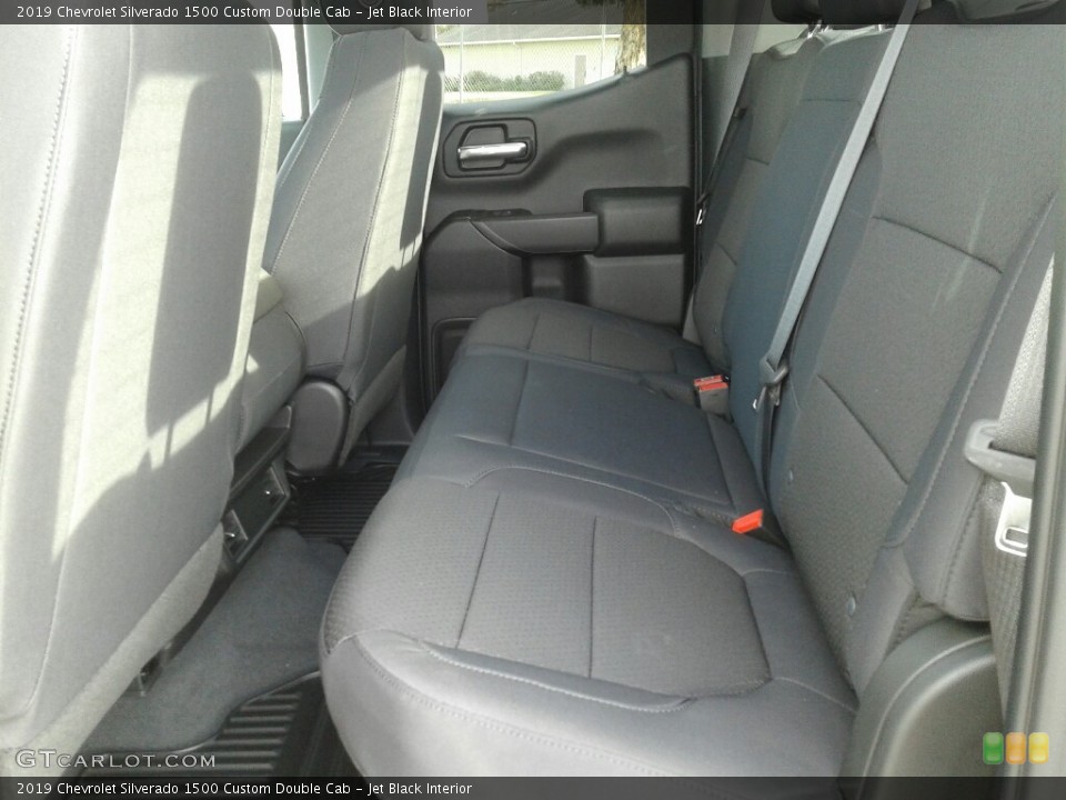 Jet Black Interior Rear Seat for the 2019 Chevrolet Silverado 1500 Custom Double Cab #131129294