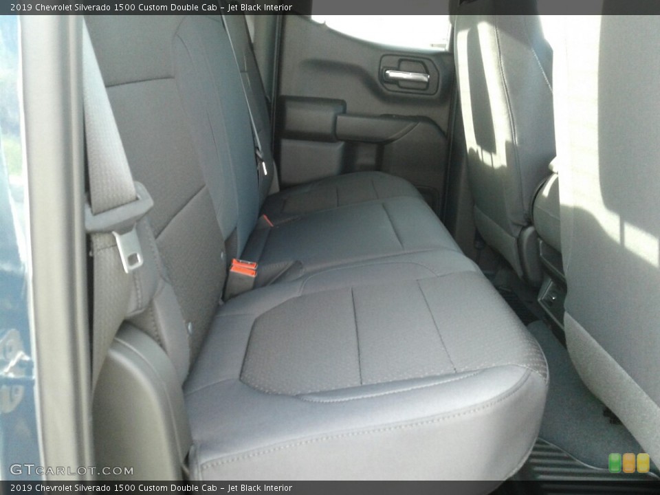 Jet Black Interior Rear Seat for the 2019 Chevrolet Silverado 1500 Custom Double Cab #131129321