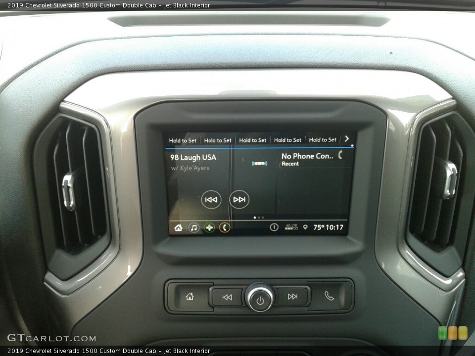 Jet Black Interior Controls for the 2019 Chevrolet Silverado 1500 Custom Double Cab #131129423