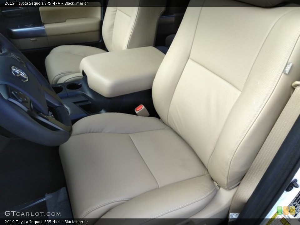 Black Interior Front Seat for the 2019 Toyota Sequoia SR5 4x4 #131129585