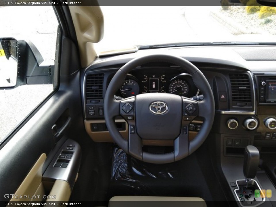 Black Interior Steering Wheel for the 2019 Toyota Sequoia SR5 4x4 #131129690