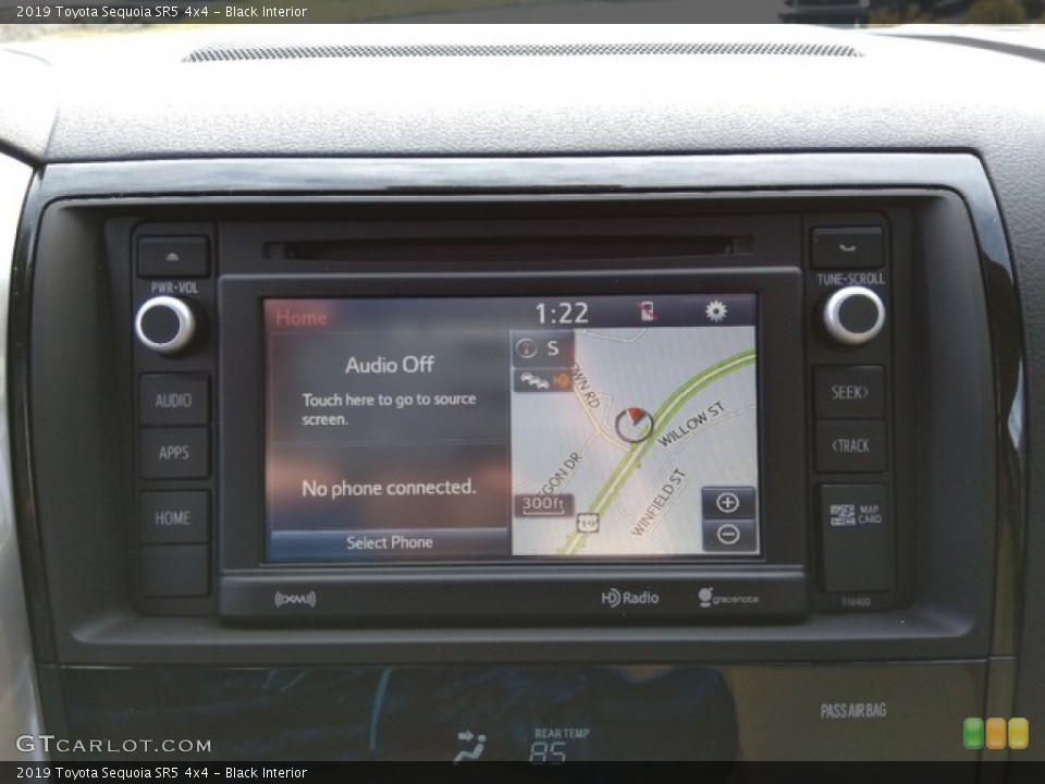Black Interior Navigation for the 2019 Toyota Sequoia SR5 4x4 #131129792