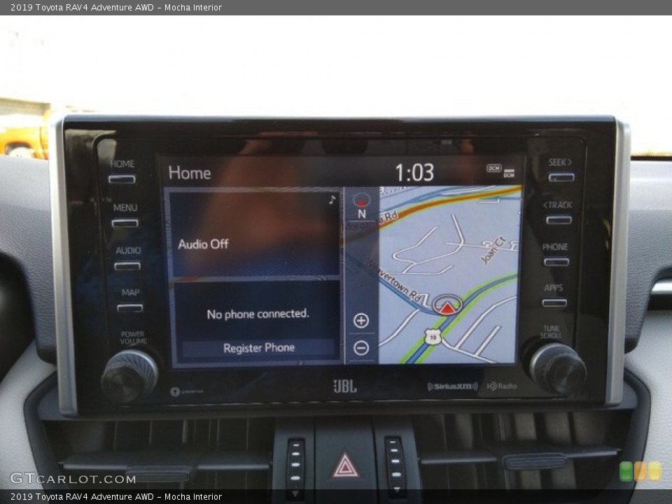 Mocha Interior Navigation for the 2019 Toyota RAV4 Adventure AWD #131130374