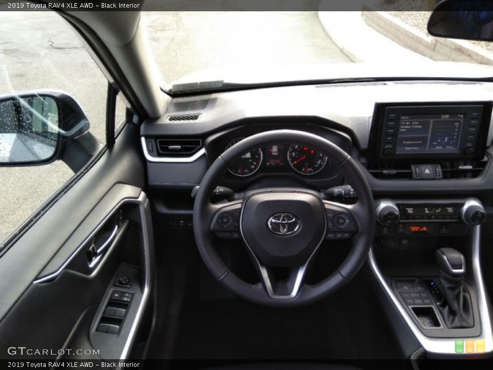 Black Interior Steering Wheel for the 2019 Toyota RAV4 XLE AWD #131130860
