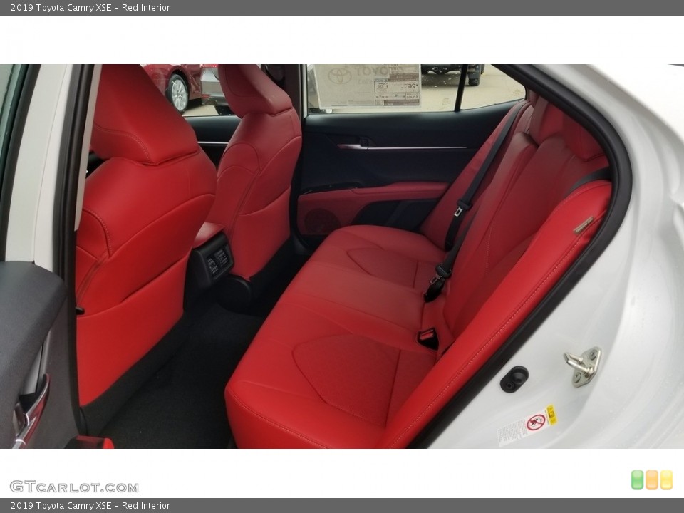 Red Interior Rear Seat for the 2019 Toyota Camry XSE #131137361