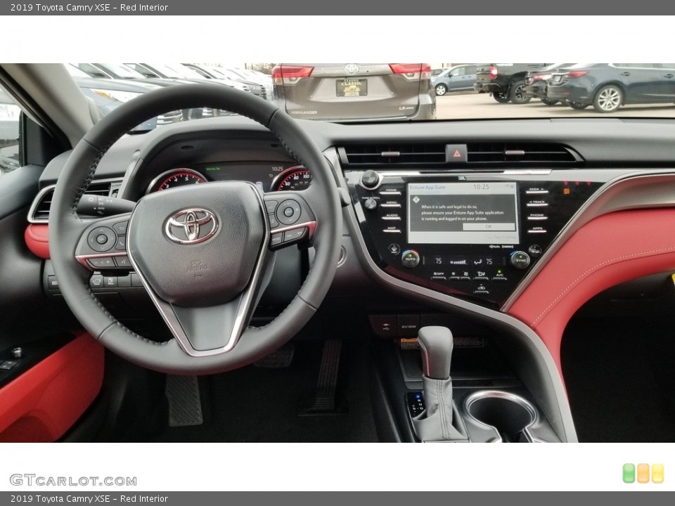 Red Interior Dashboard for the 2019 Toyota Camry XSE #131137379