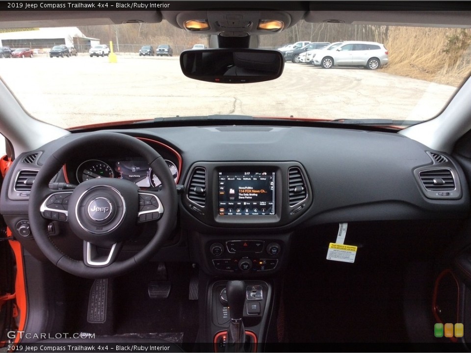 Black/Ruby Interior Dashboard for the 2019 Jeep Compass Trailhawk 4x4 #131140772