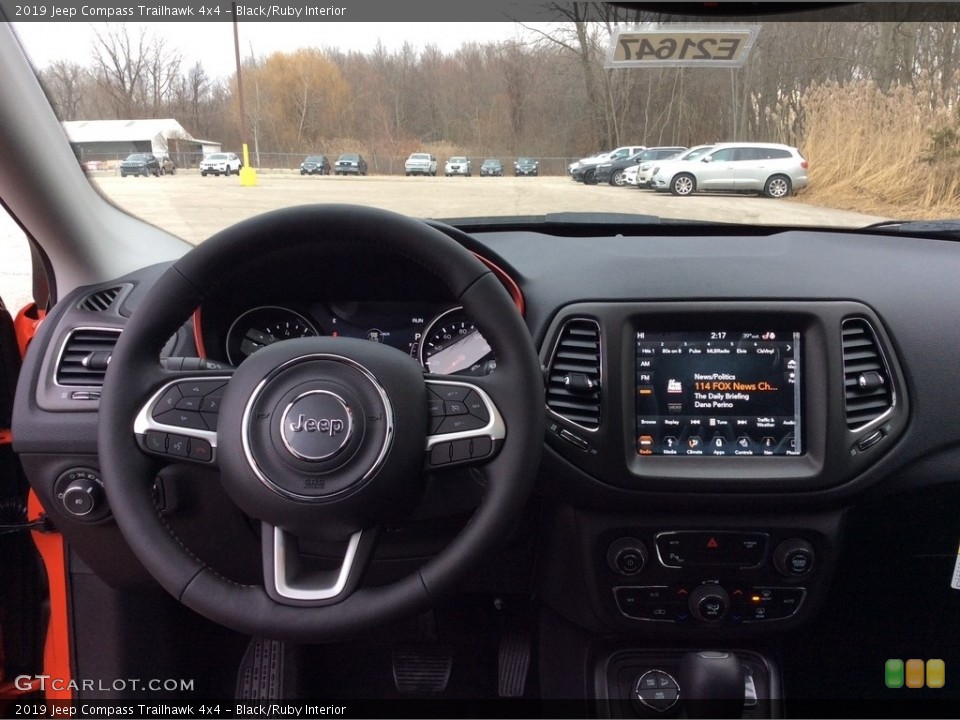 Black/Ruby Interior Dashboard for the 2019 Jeep Compass Trailhawk 4x4 #131140796