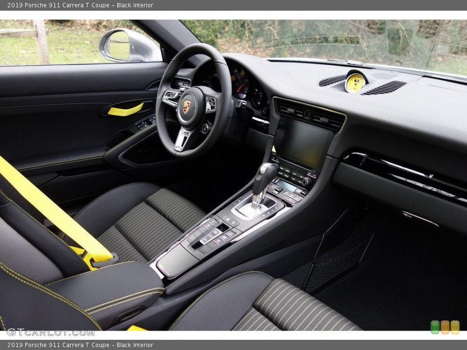 Black Interior Dashboard for the 2019 Porsche 911 Carrera T Coupe #131141096