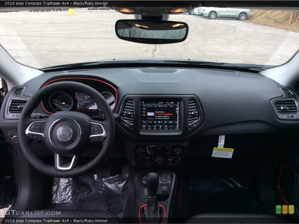 Black/Ruby Interior Dashboard for the 2019 Jeep Compass Trailhawk 4x4 #131141219