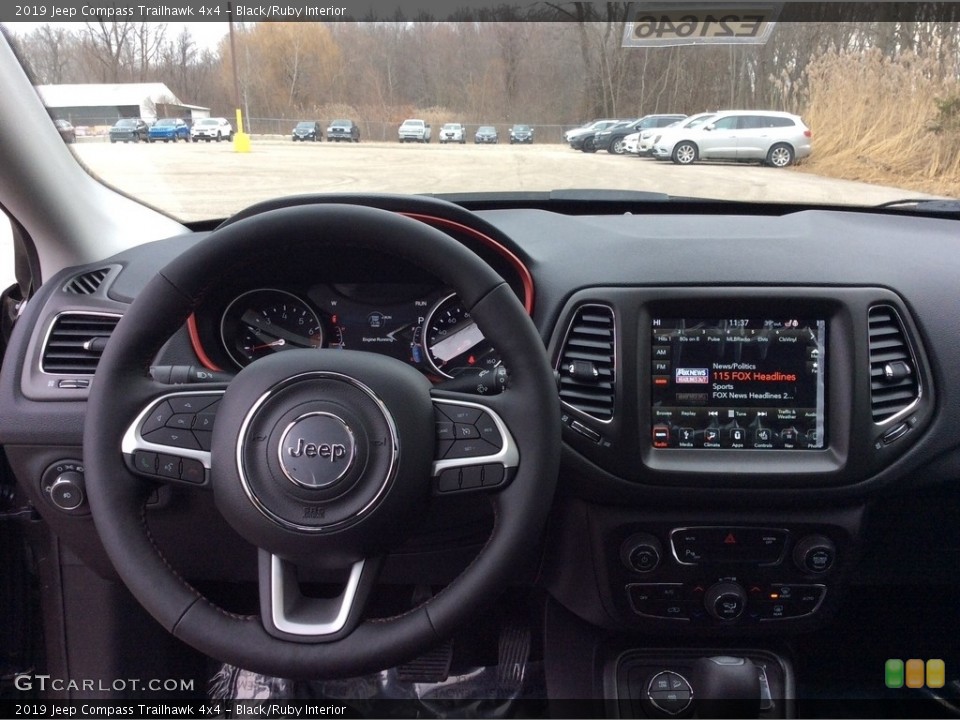 Black/Ruby Interior Dashboard for the 2019 Jeep Compass Trailhawk 4x4 #131141231