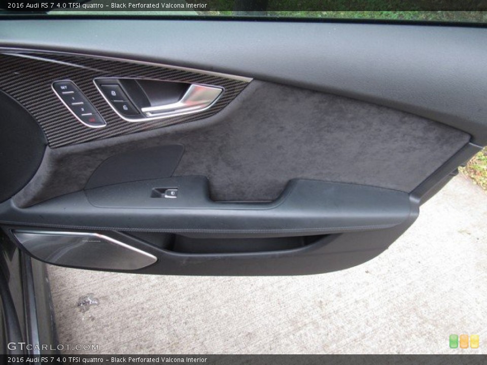 Black Perforated Valcona Interior Door Panel for the 2016 Audi RS 7 4.0 TFSI quattro #131157154