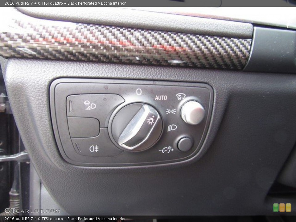 Black Perforated Valcona Interior Controls for the 2016 Audi RS 7 4.0 TFSI quattro #131157247