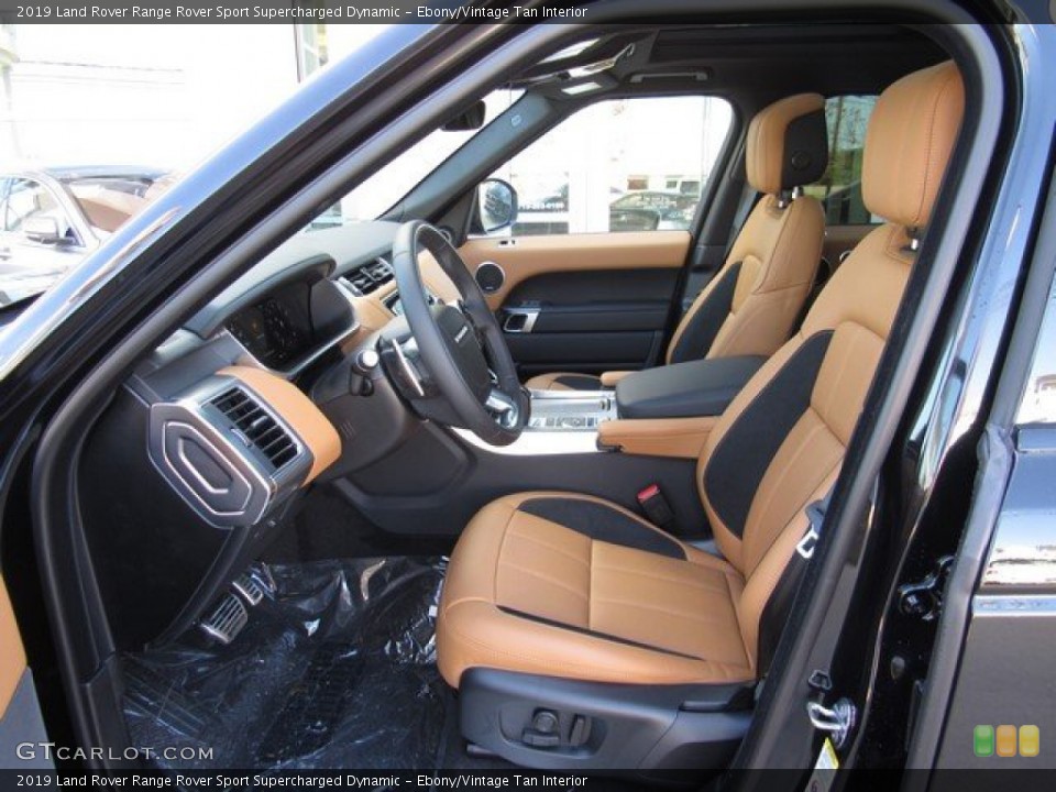 Ebony/Vintage Tan Interior Photo for the 2019 Land Rover Range Rover Sport Supercharged Dynamic #131172530