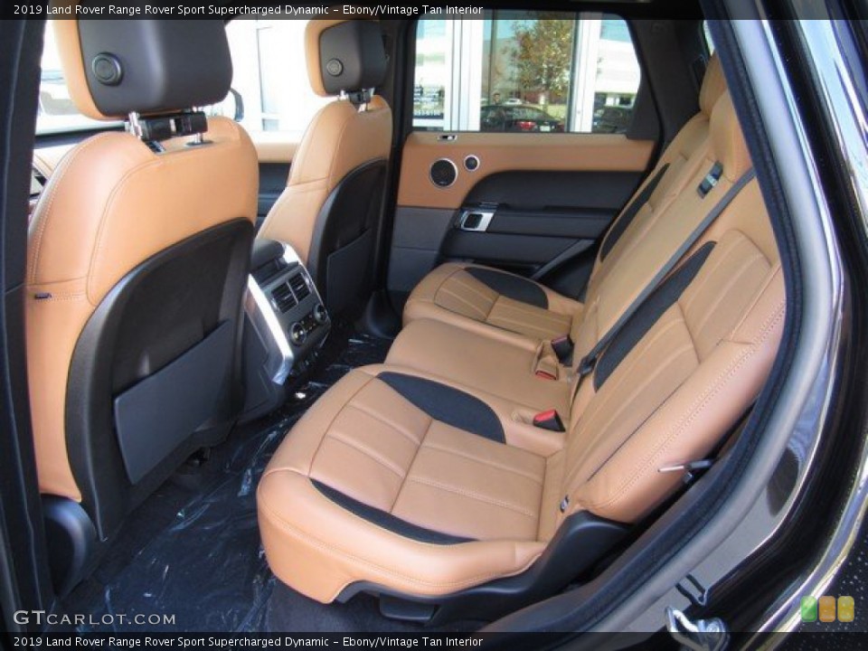 Ebony/Vintage Tan Interior Rear Seat for the 2019 Land Rover Range Rover Sport Supercharged Dynamic #131172656