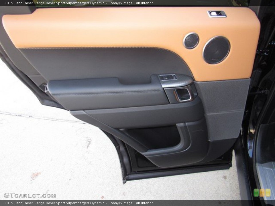 Ebony/Vintage Tan Interior Door Panel for the 2019 Land Rover Range Rover Sport Supercharged Dynamic #131172801
