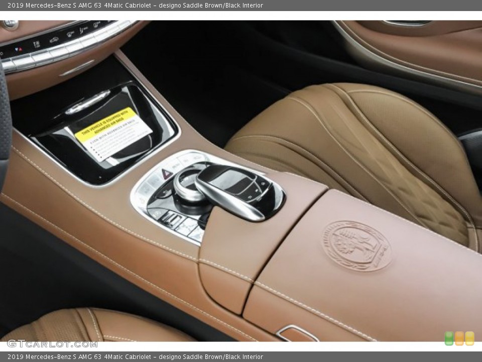 designo Saddle Brown/Black Interior Controls for the 2019 Mercedes-Benz S AMG 63 4Matic Cabriolet #131173787