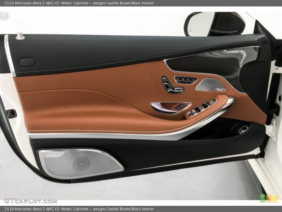 designo Saddle Brown/Black Interior Door Panel for the 2019 Mercedes-Benz S AMG 63 4Matic Cabriolet #131173841
