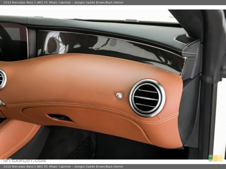 designo Saddle Brown/Black Interior Dashboard for the 2019 Mercedes-Benz S AMG 63 4Matic Cabriolet #131173889