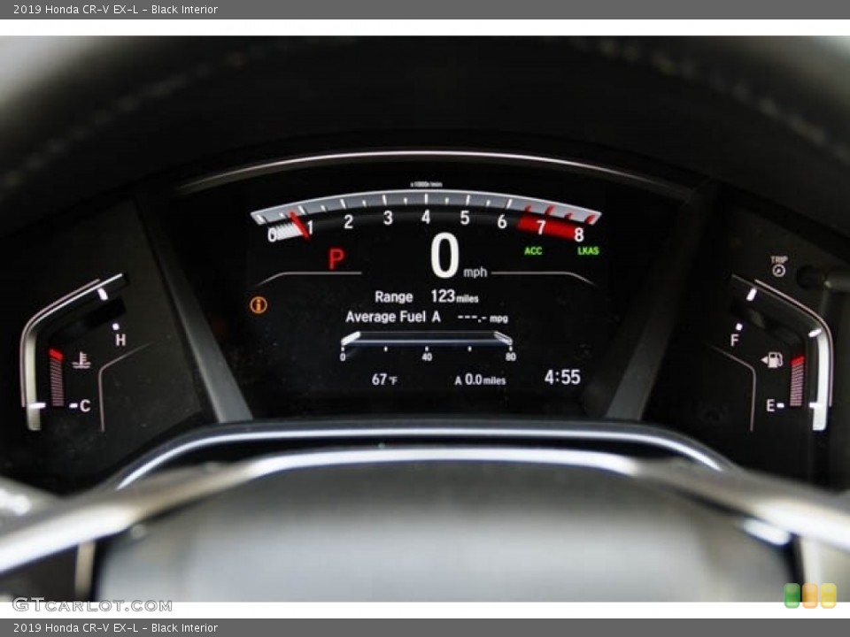 Black Interior Gauges for the 2019 Honda CR-V EX-L #131189041