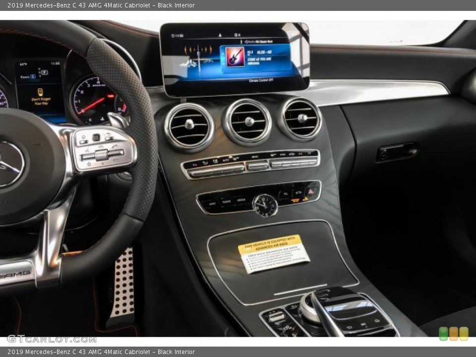 Black Interior Controls for the 2019 Mercedes-Benz C 43 AMG 4Matic Cabriolet #131191743