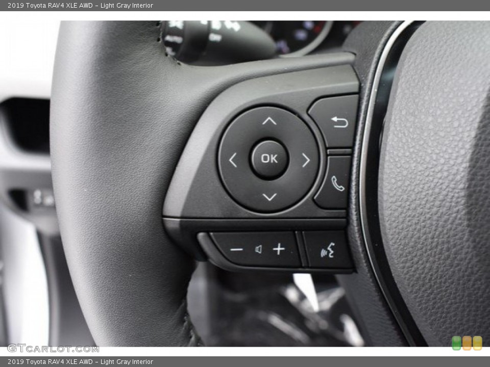 Light Gray Interior Steering Wheel for the 2019 Toyota RAV4 XLE AWD #131196009