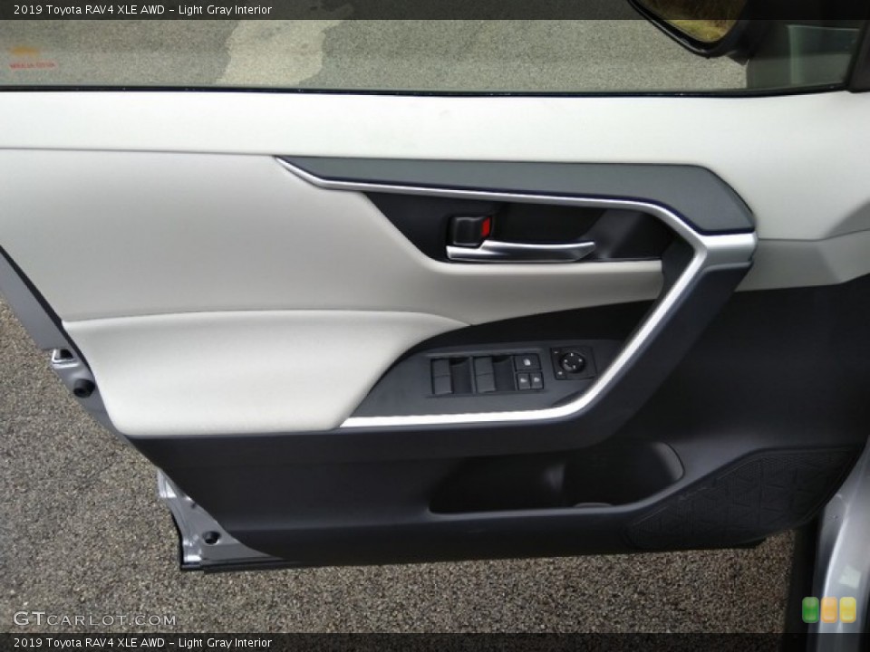 Light Gray Interior Door Panel for the 2019 Toyota RAV4 XLE AWD #131204021